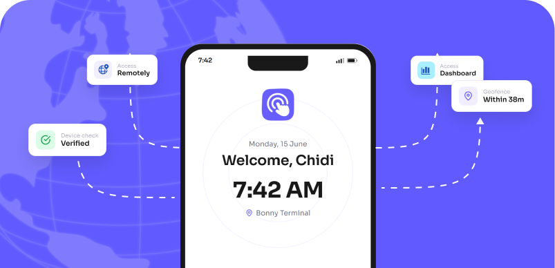 Staff clock-in PWA